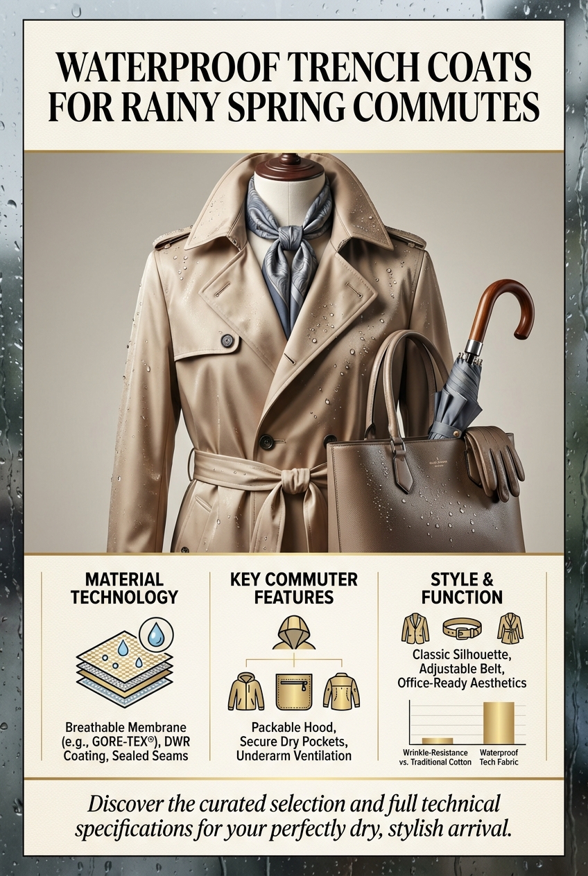 Waterproof Trench Coats For Rainy Spring Commutes - photo 3