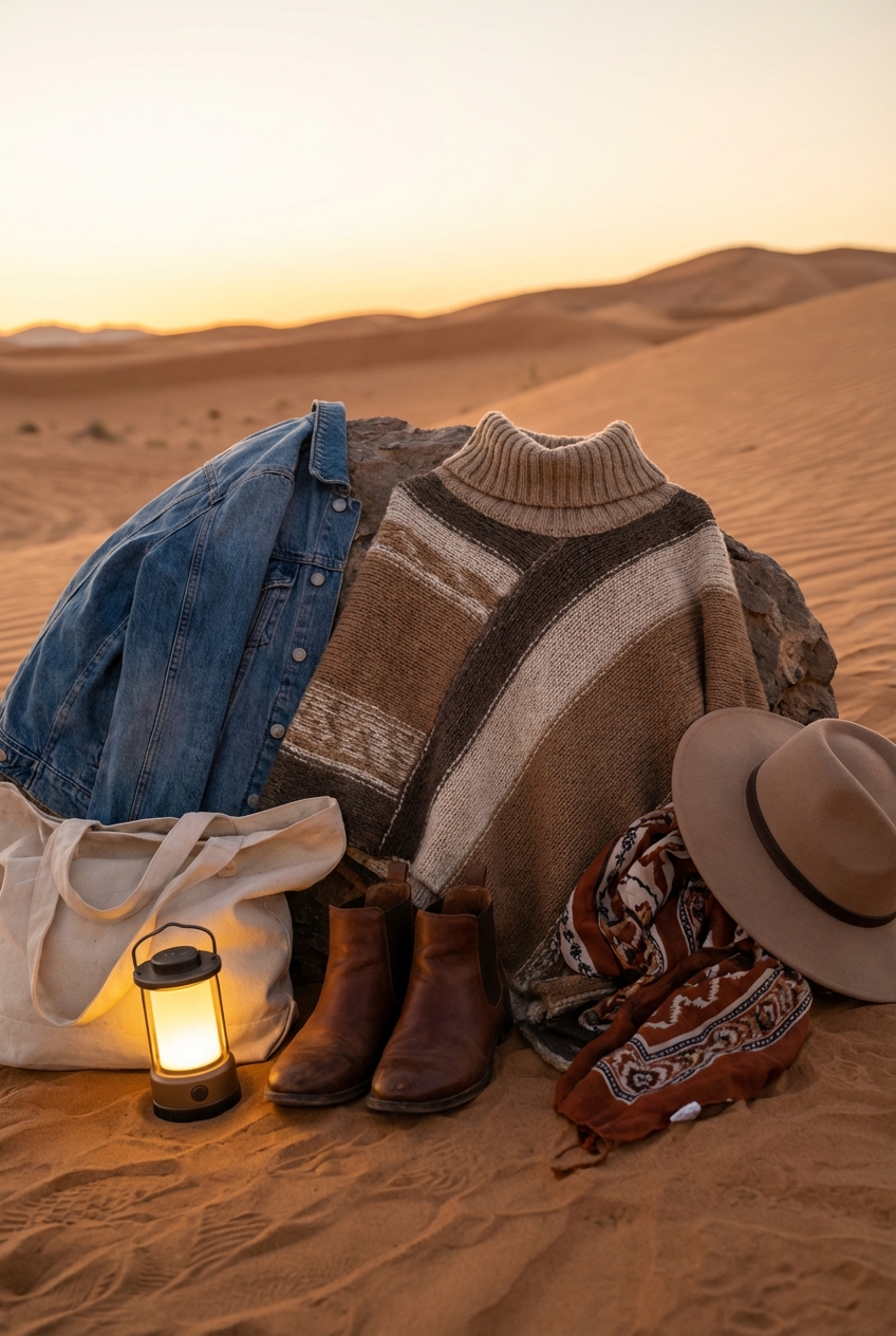 Desert Night Attire Dressing For Temperature Drops