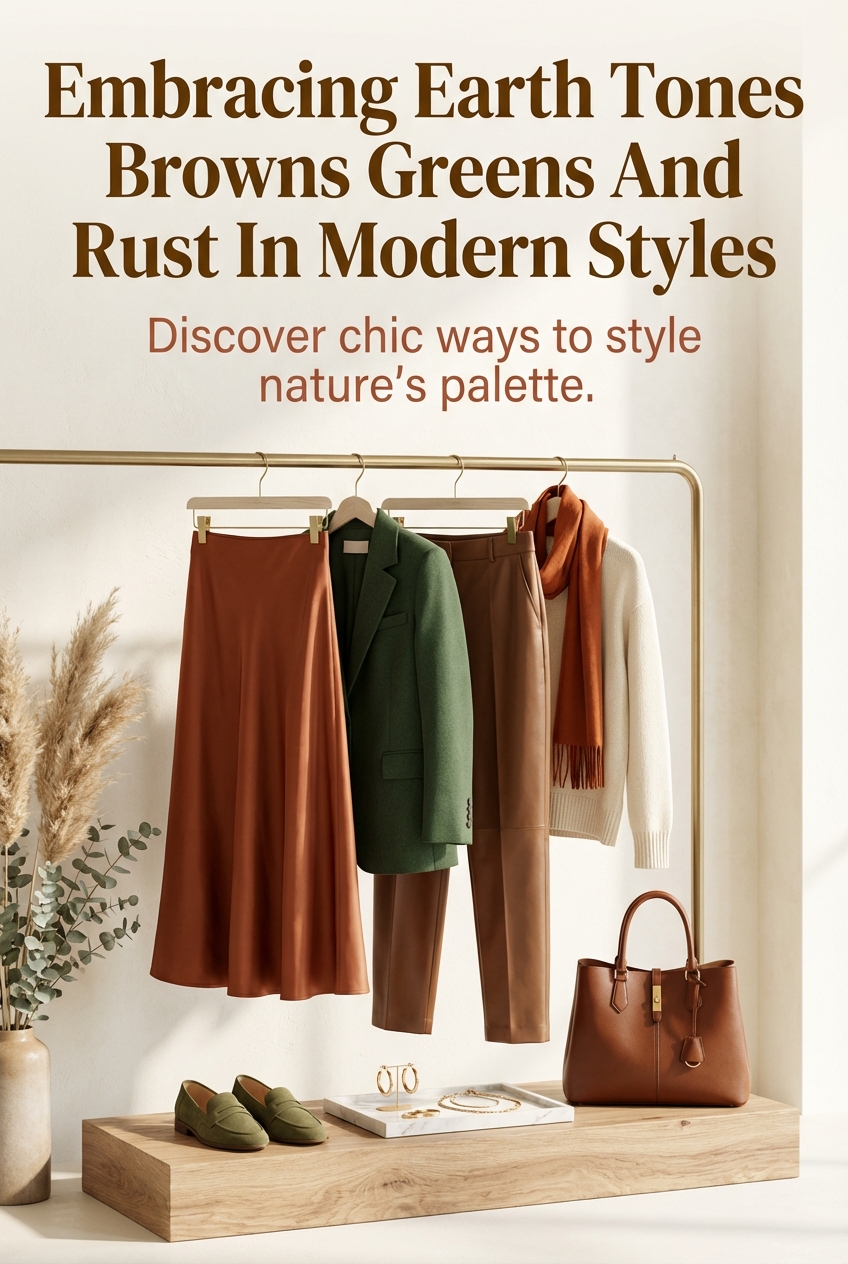 Embracing Earth Tones Browns Greens And Rust In Modern Styles - photo 2