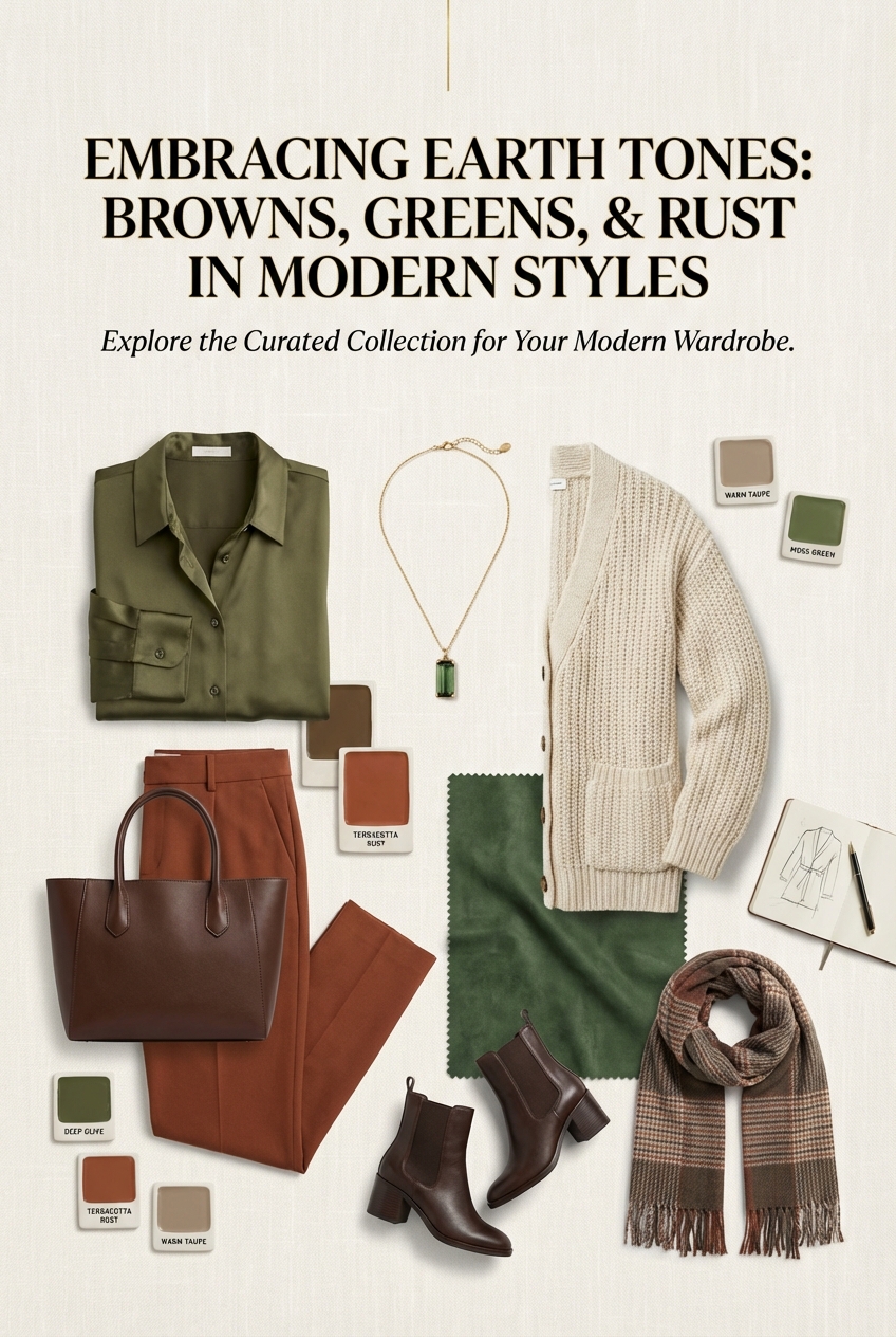 Embracing Earth Tones Browns Greens And Rust In Modern Styles - photo 4