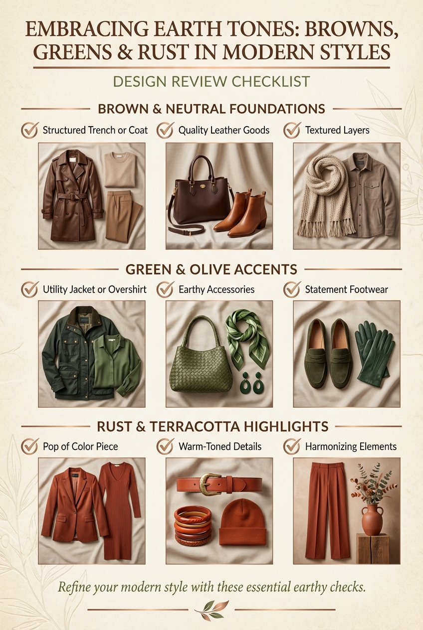 Embracing Earth Tones Browns Greens And Rust In Modern Styles - photo 5