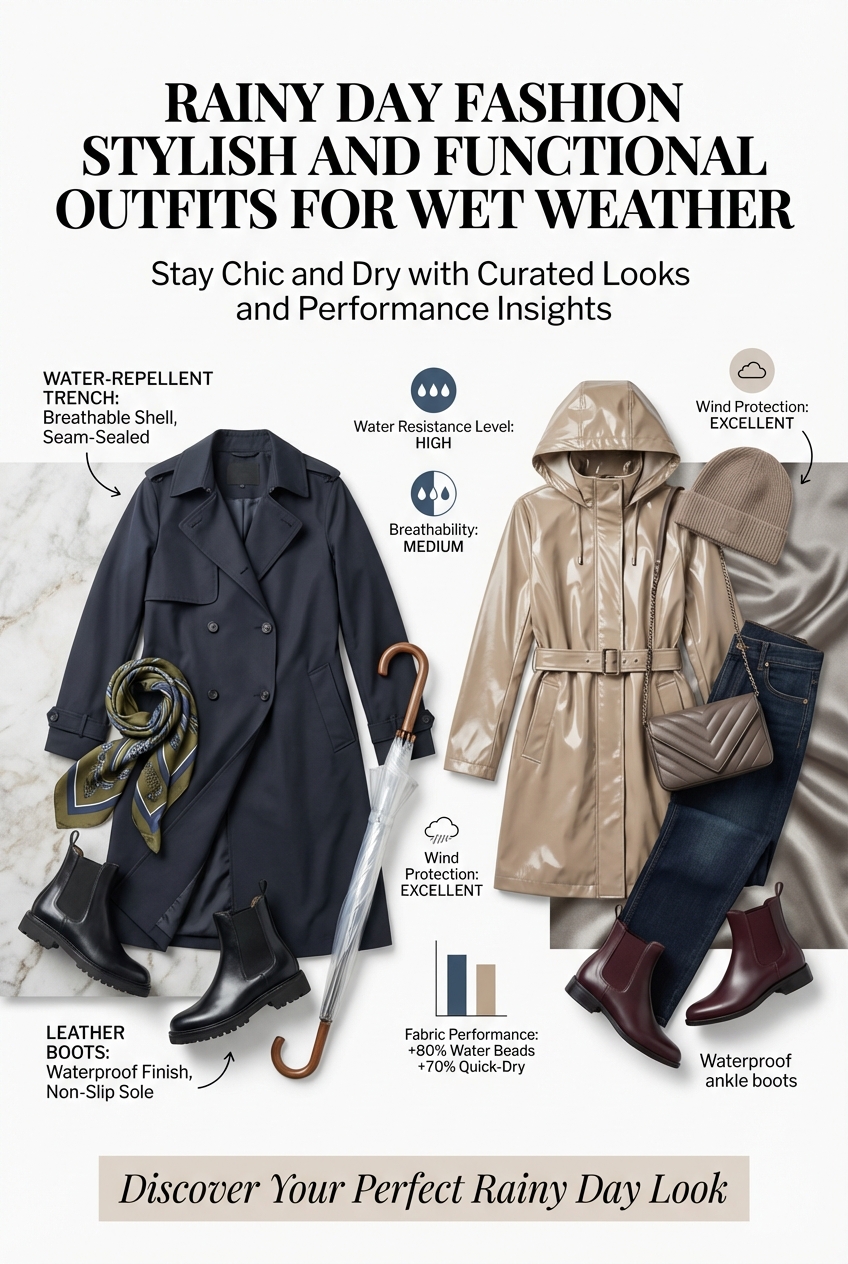 Rainy Day Fashion Stylish And Functional Outfits For Wet Weather - photo 3