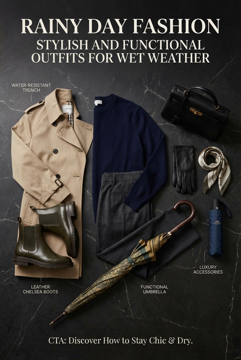 Rainy Day Fashion Stylish And Functional Outfits For Wet Weather - photo 4