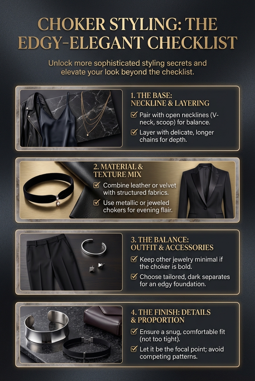 How To Style Chokers For An Edgy Yet Elegant Look - photo 5