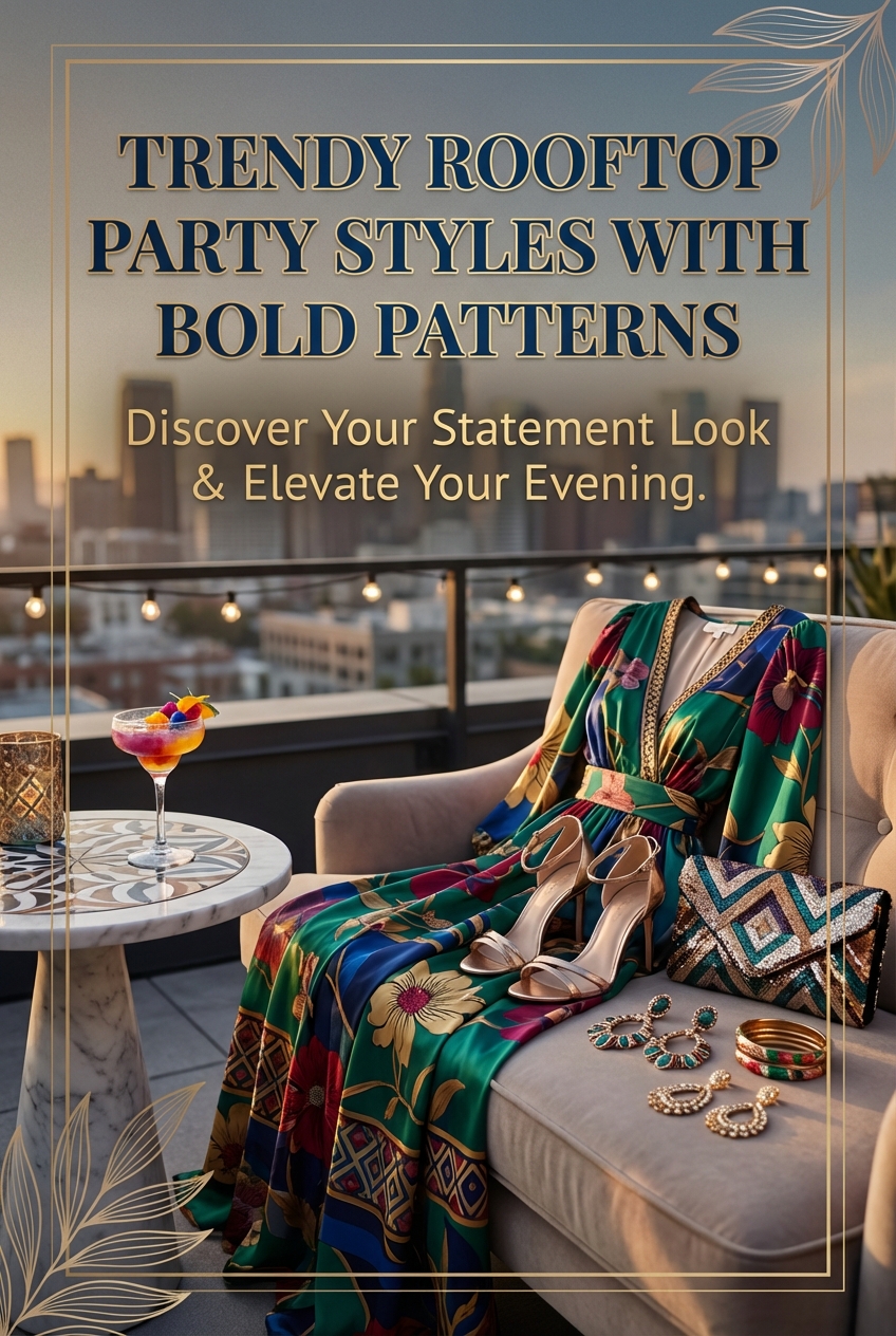Trendy Rooftop Party Styles With Bold Patterns - photo 2