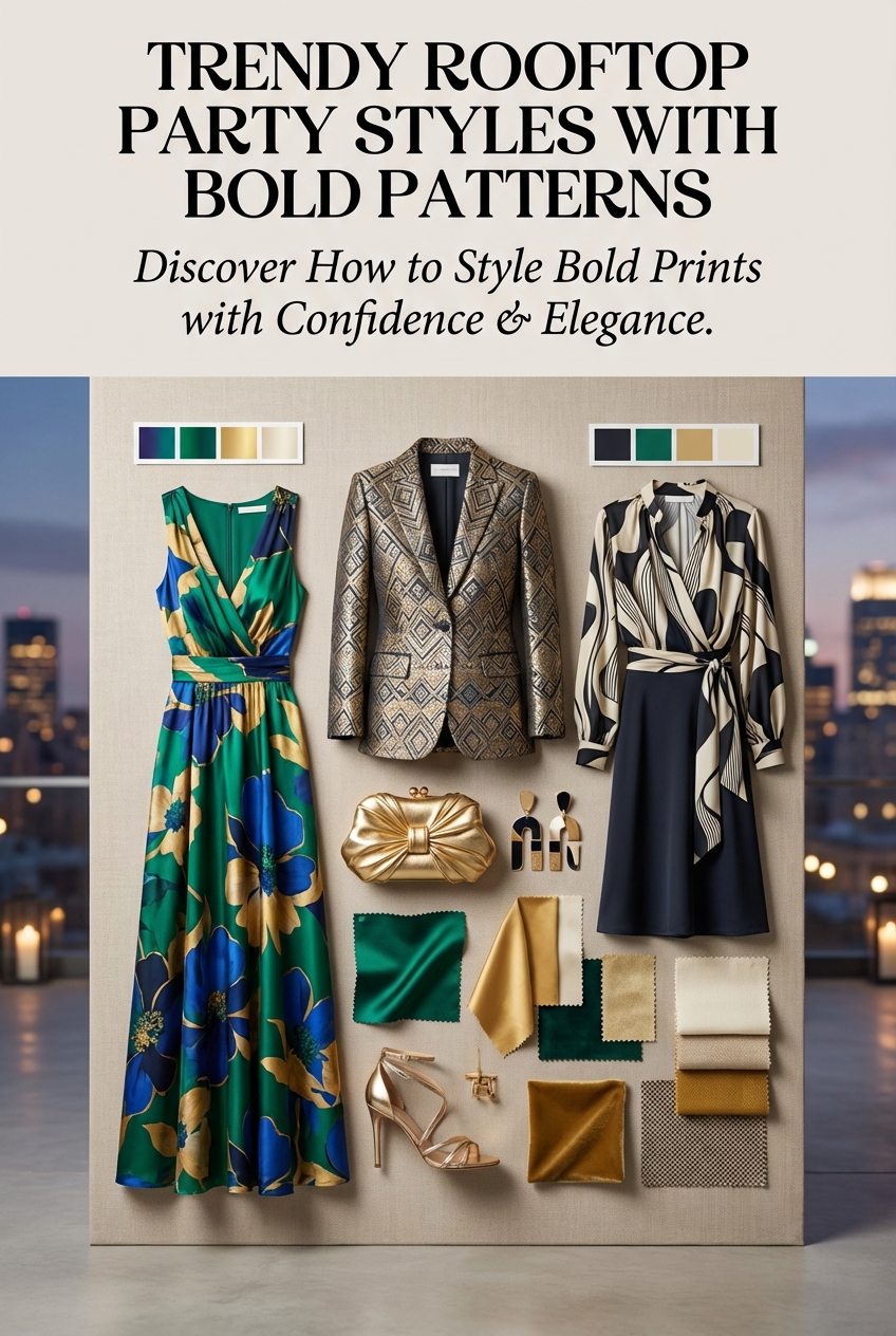 Trendy Rooftop Party Styles With Bold Patterns - photo 4