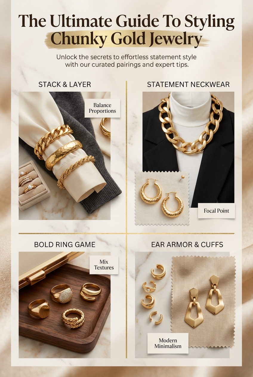 The Ultimate Guide To Styling Chunky Gold Jewelry - photo 4