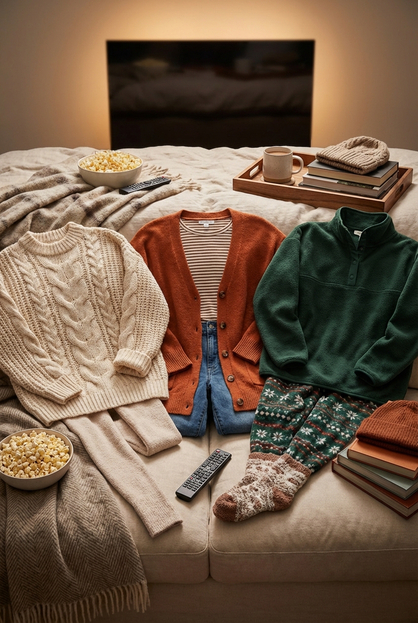 Cozy Movie Night Outfits With Oversized Sweaters