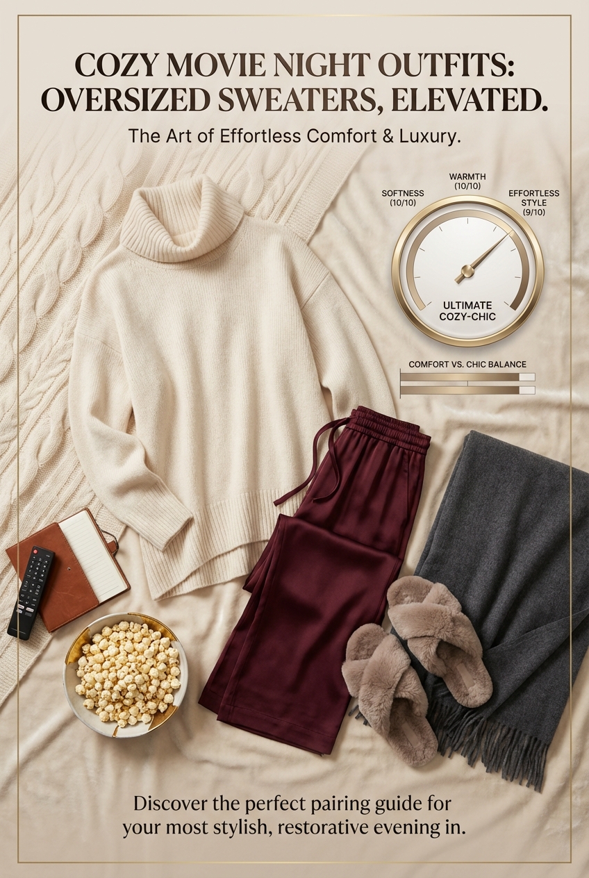 Cozy Movie Night Outfits With Oversized Sweaters - photo 3