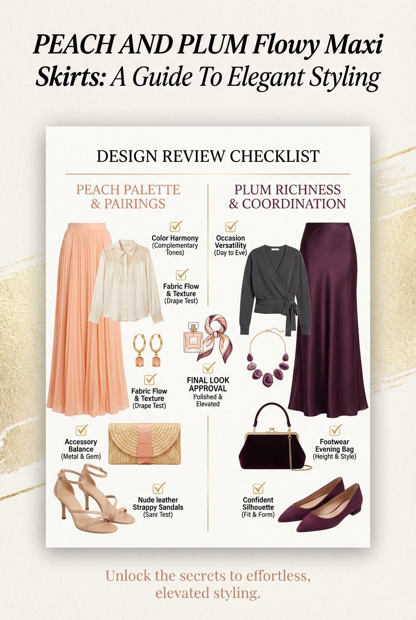 Peach And Plum Color Ideas For Flowy Maxi Skirts A Guide To Elegant Styling - photo 5