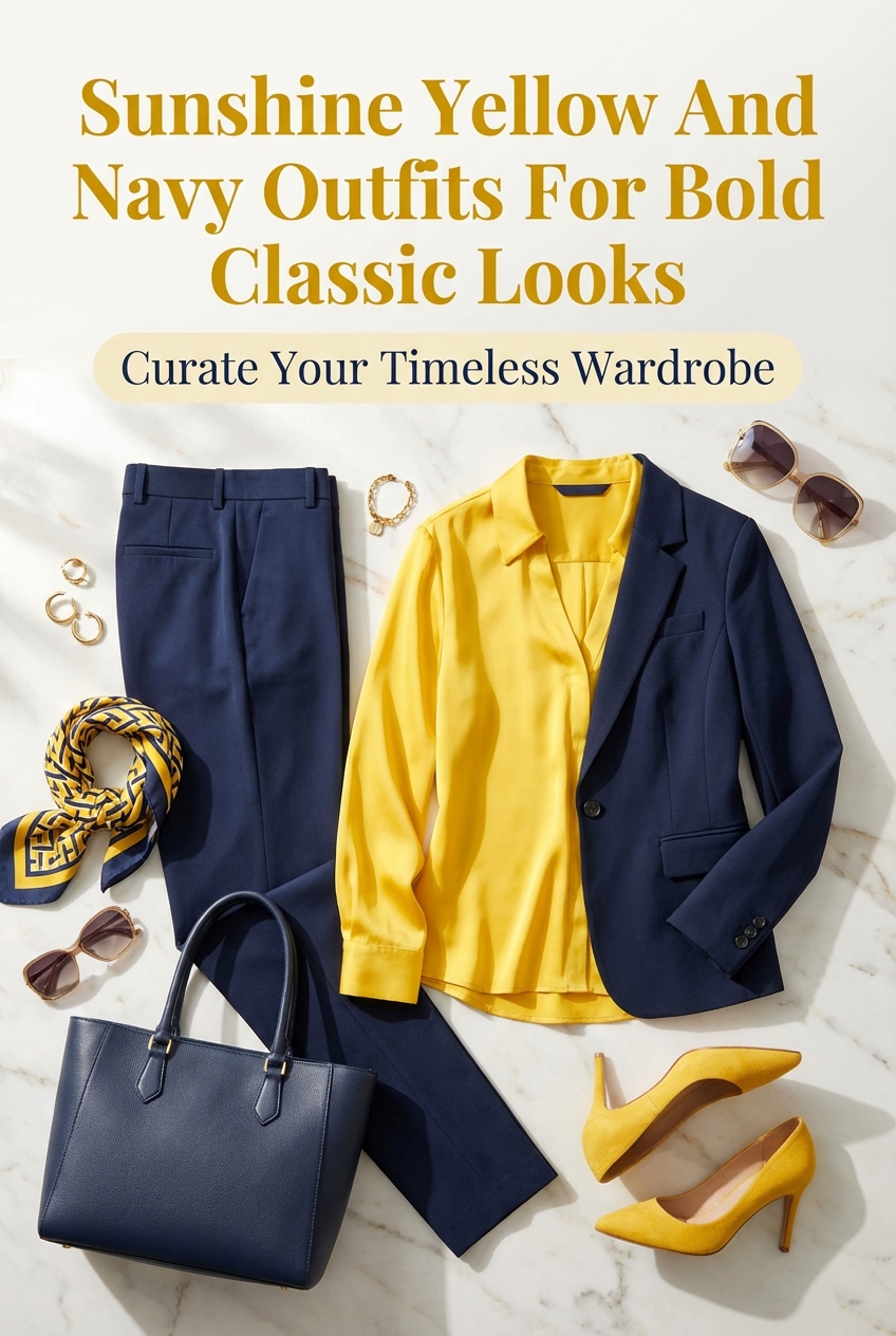 Sunshine Yellow And Navy Outfits For Bold Classic Looks - photo 2