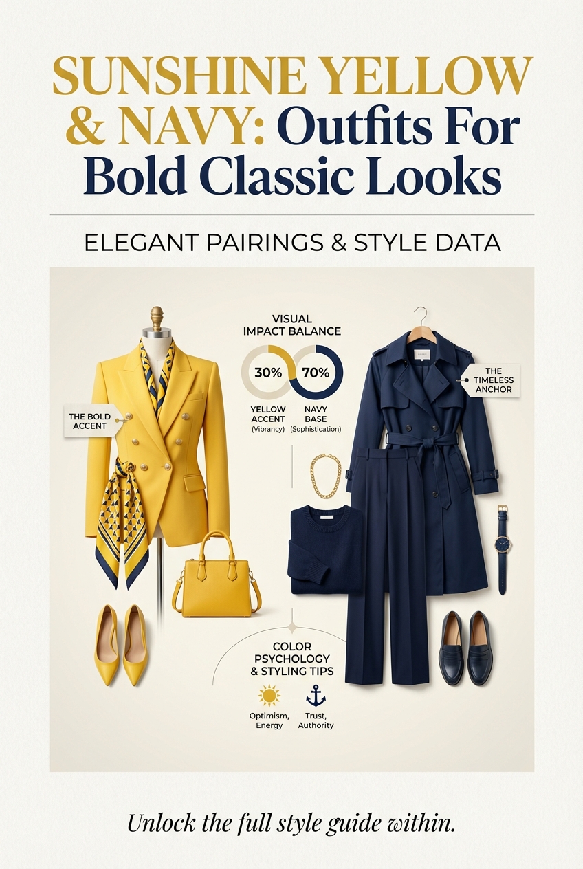 Sunshine Yellow And Navy Outfits For Bold Classic Looks - photo 3