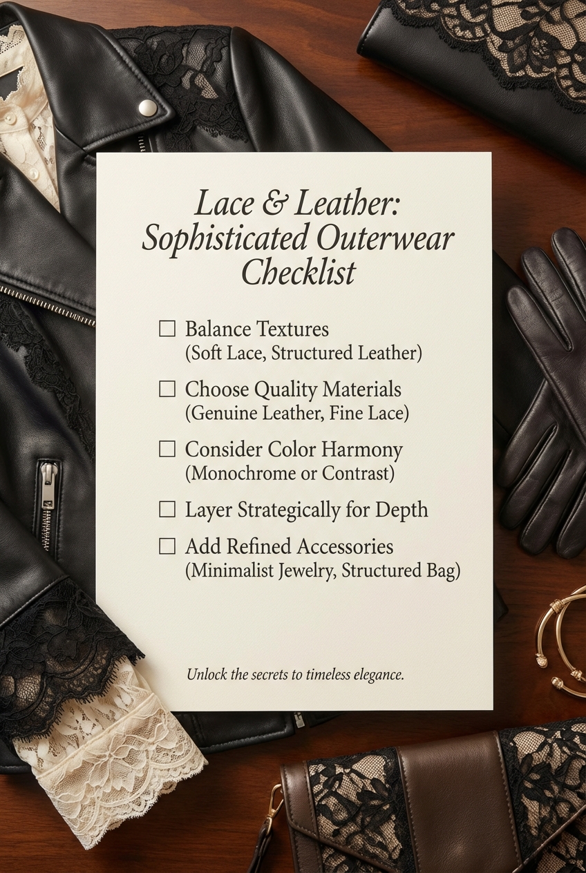 Pairing Lace And Leather For Sophisticated Outerwear - photo 5