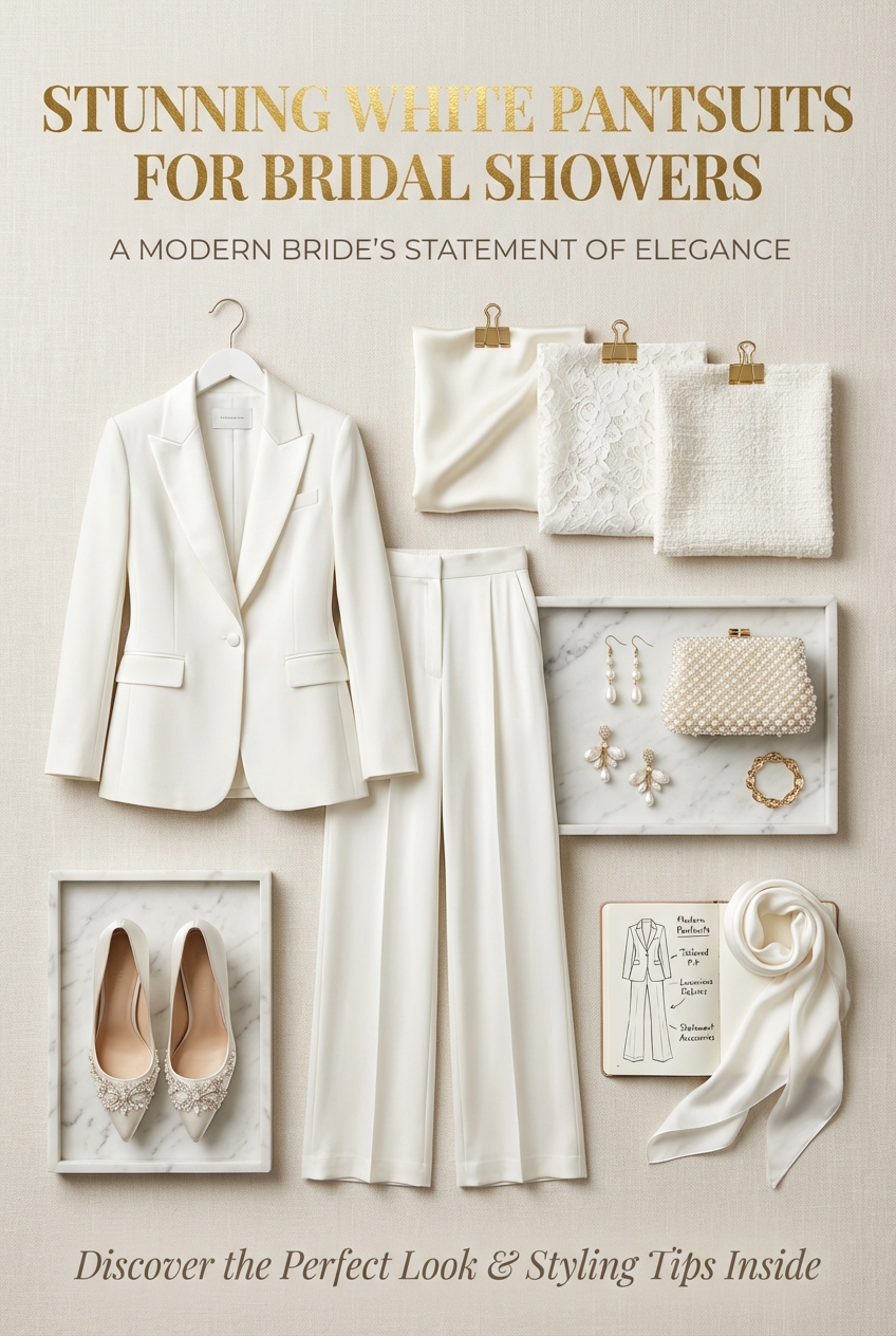 Stunning White Pantsuits For Bridal Showers A Modern Brides Statement Of Elegance - photo 4