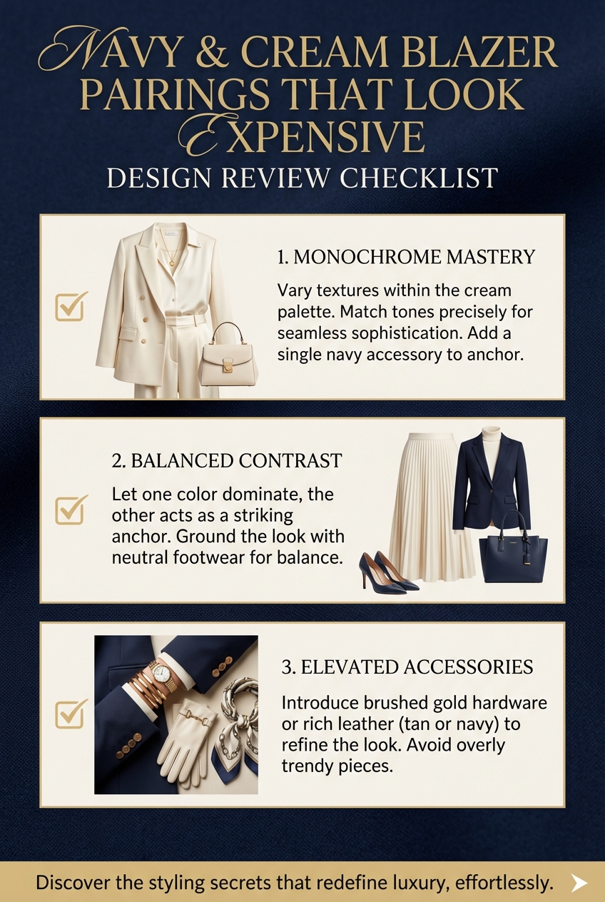 Navy And Cream Blazer Pairings That Look Expensive - photo 5