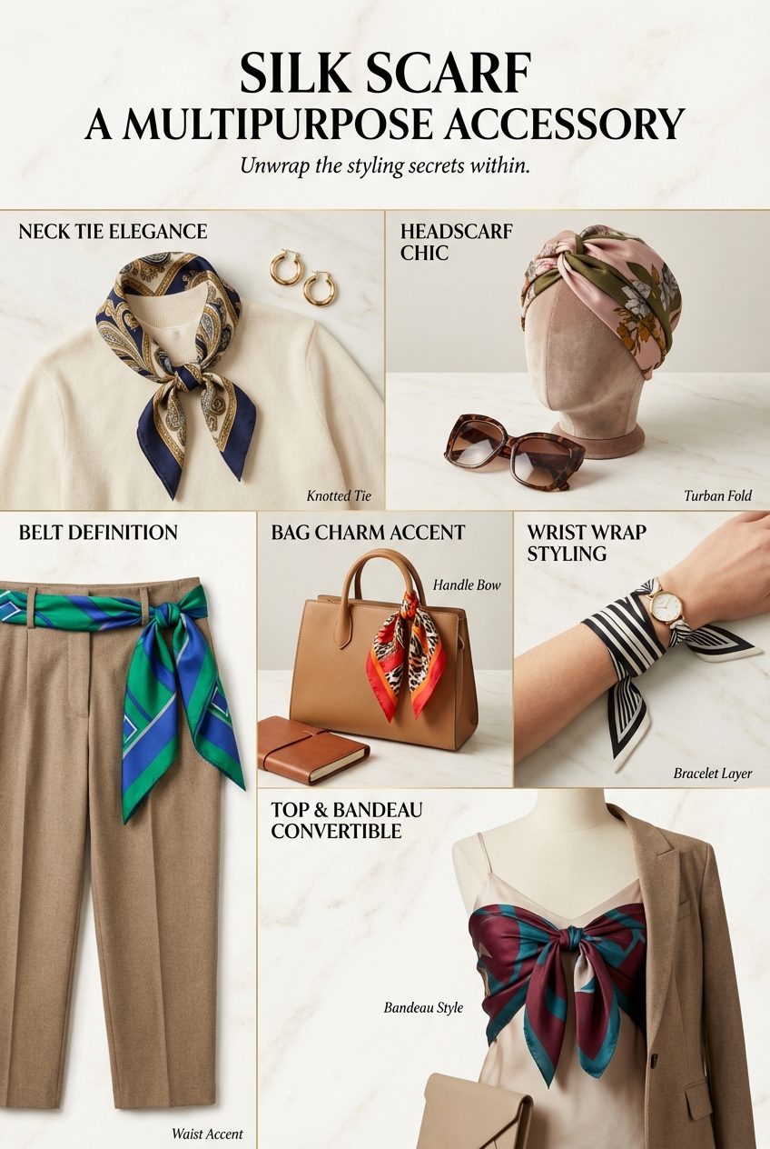 Silk Scarf A Multipurpose Accessory - photo 4
