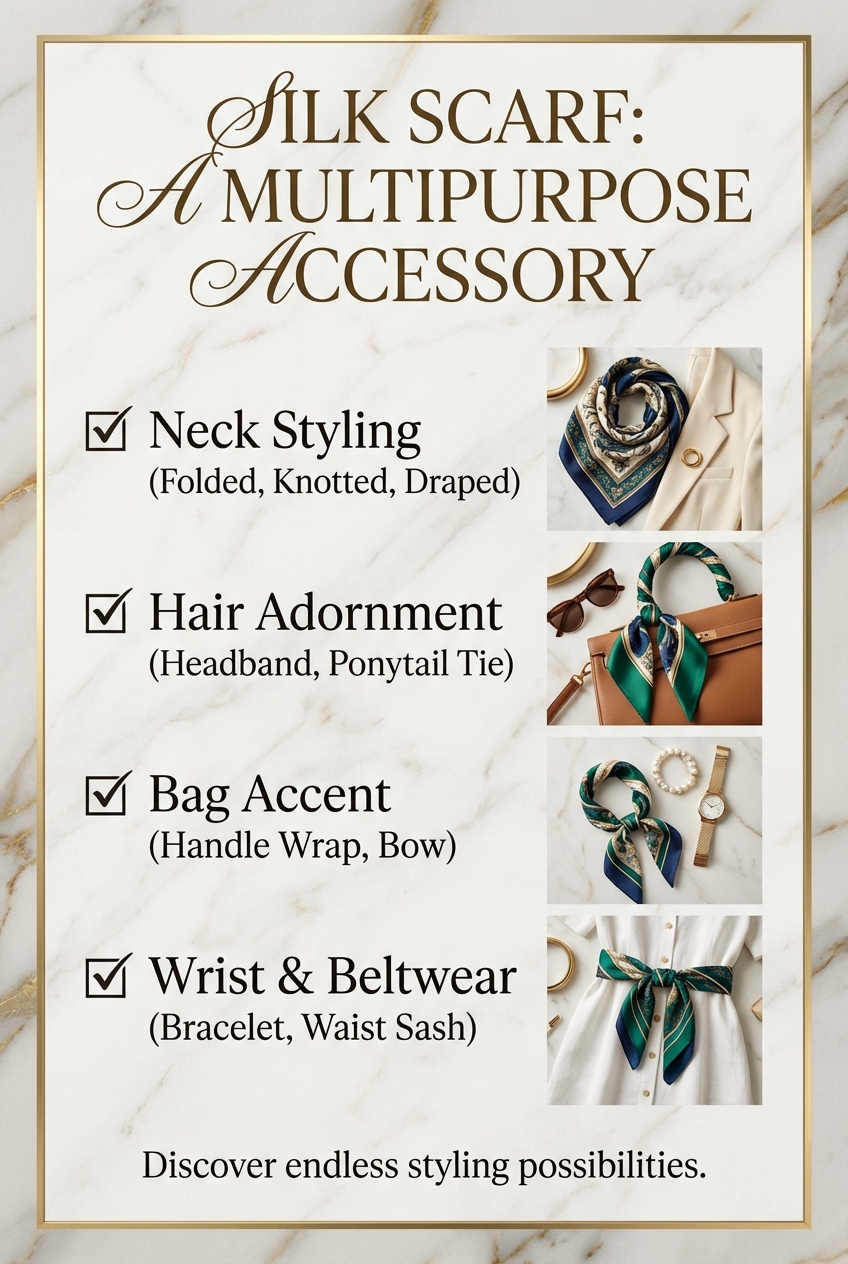 Silk Scarf A Multipurpose Accessory - photo 5