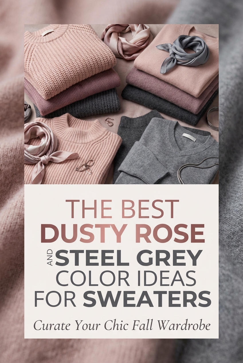The Best Dusty Rose And Steel Grey Color Ideas For Sweaters - photo 2