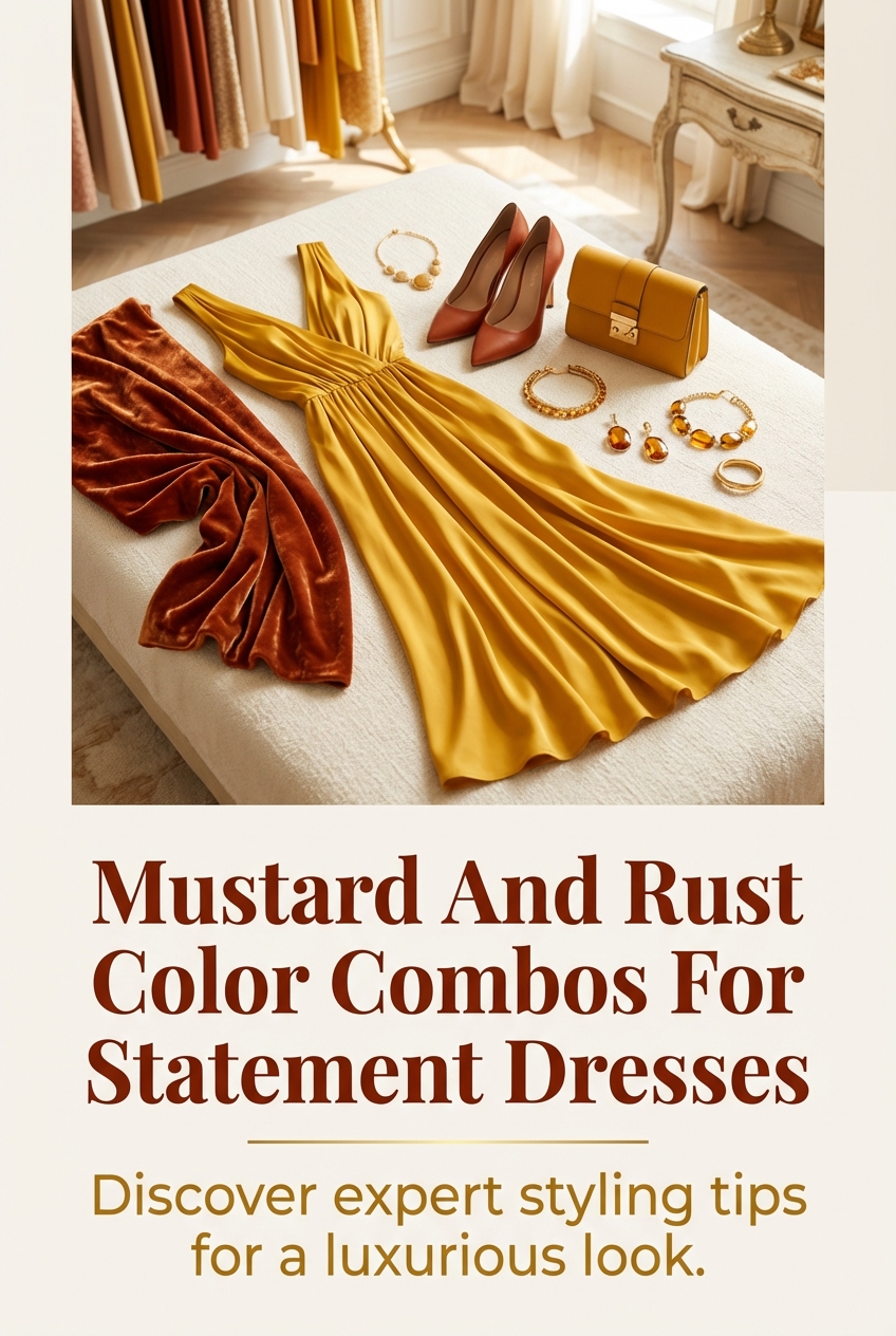 Mustard And Rust Color Combos For Statement Dresses - photo 2