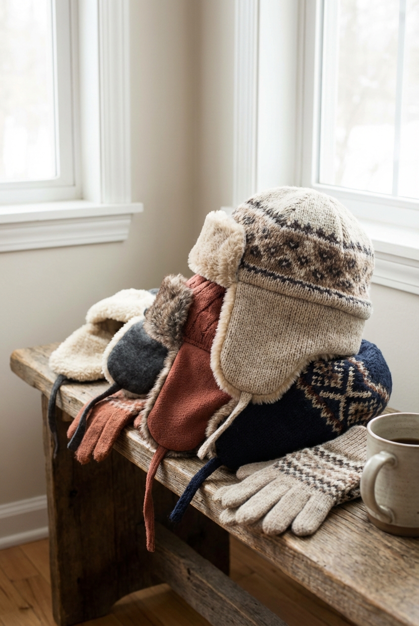 Insulated Hats With Ear Flaps For Icy Winter Weather