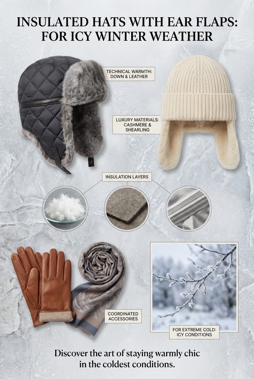 Insulated Hats With Ear Flaps For Icy Winter Weather - photo 4