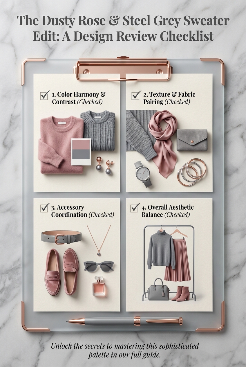 The Best Dusty Rose And Steel Grey Color Ideas For Sweaters - photo 5