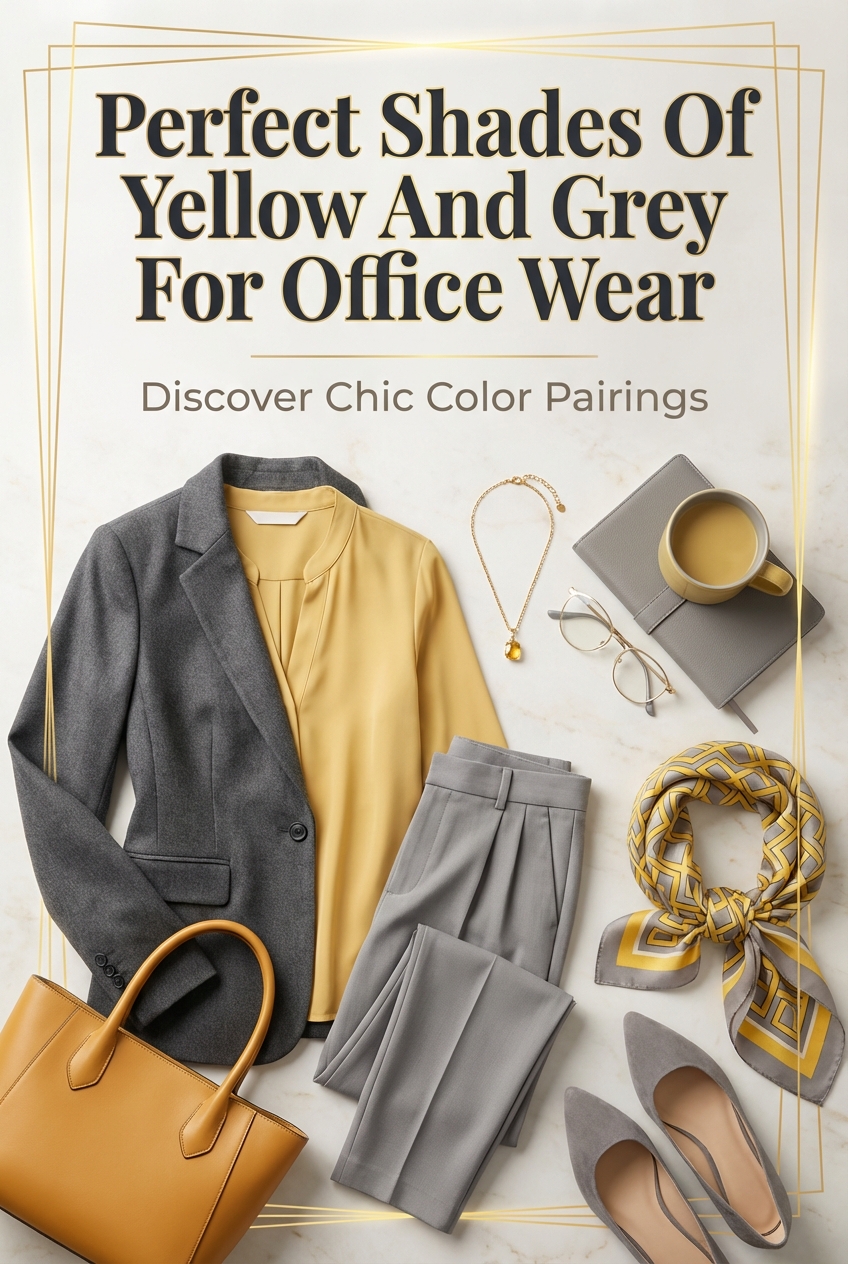 Perfect Shades Of Yellow And Grey For Office Wear - photo 2