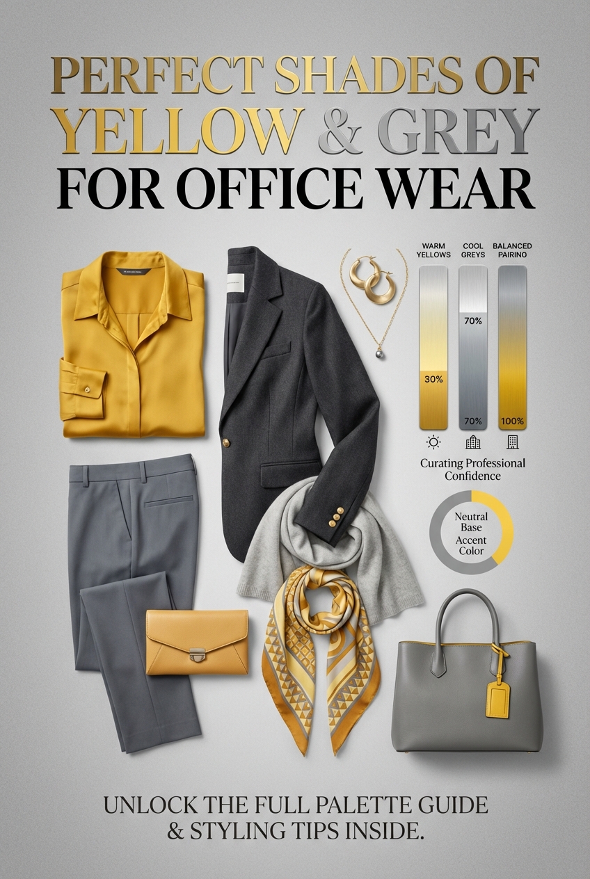 Perfect Shades Of Yellow And Grey For Office Wear - photo 3