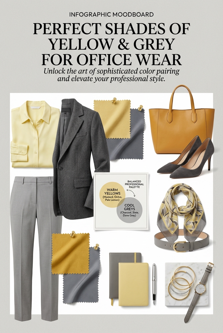 Perfect Shades Of Yellow And Grey For Office Wear - photo 4
