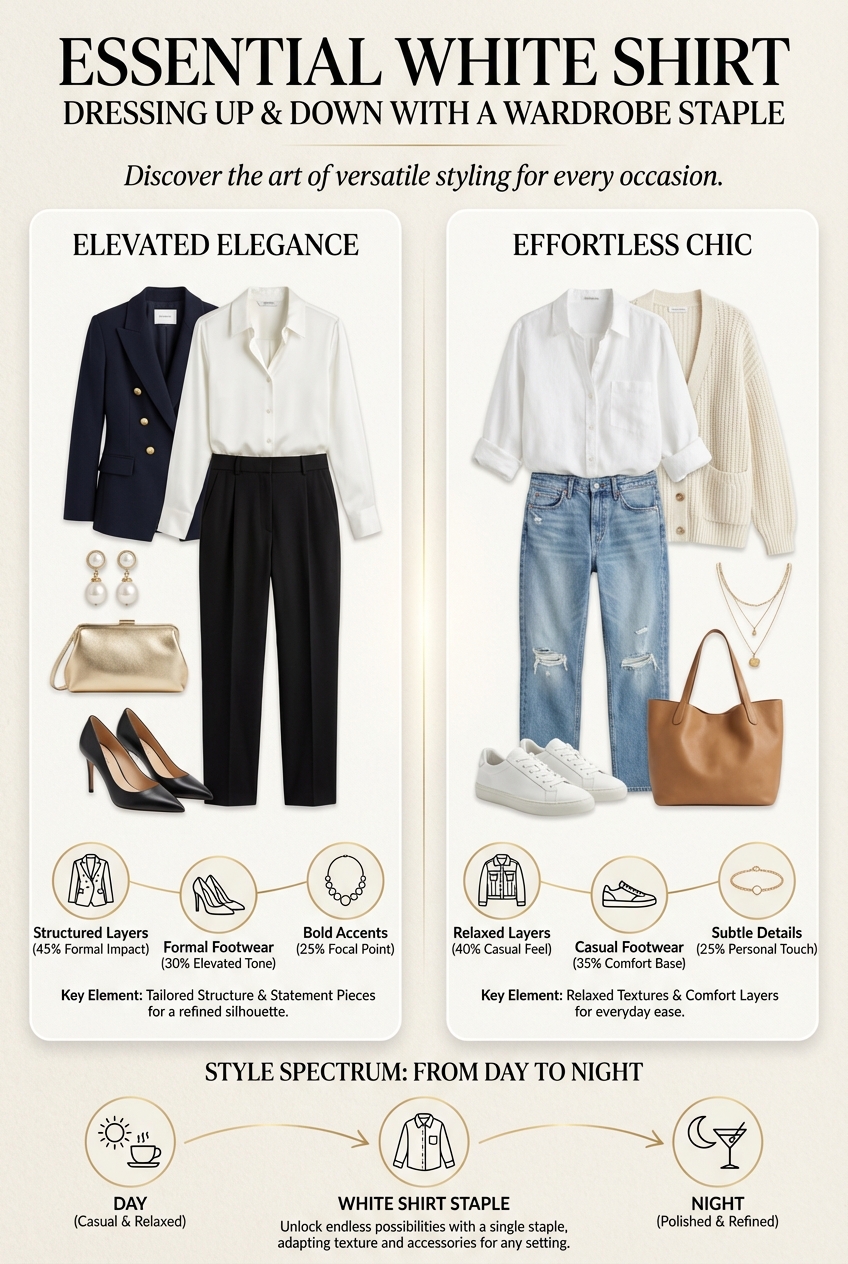 Essential White Shirt Dressing Up And Down With A Wardrobe Staple - photo 3