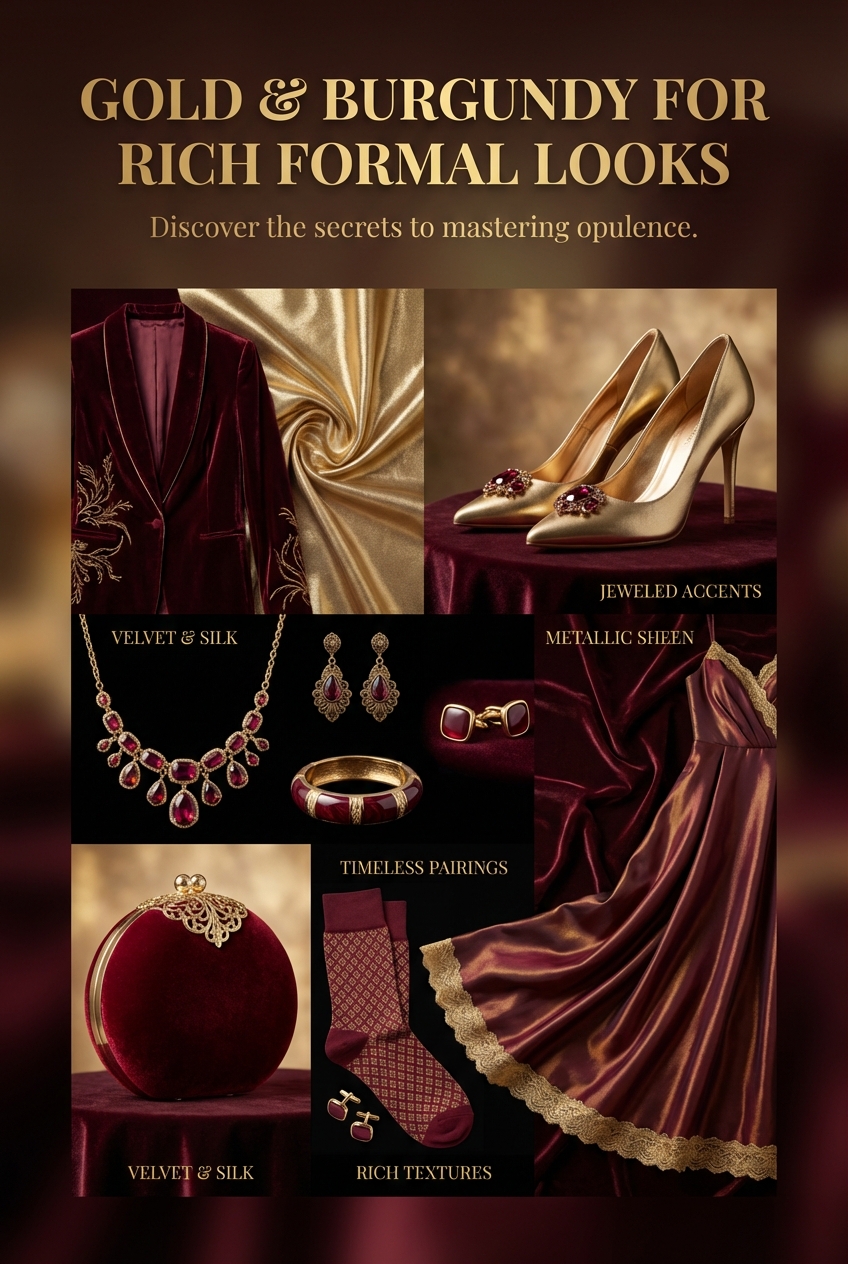 Gold And Burgundy Combinations For Rich Formal Looks - photo 4