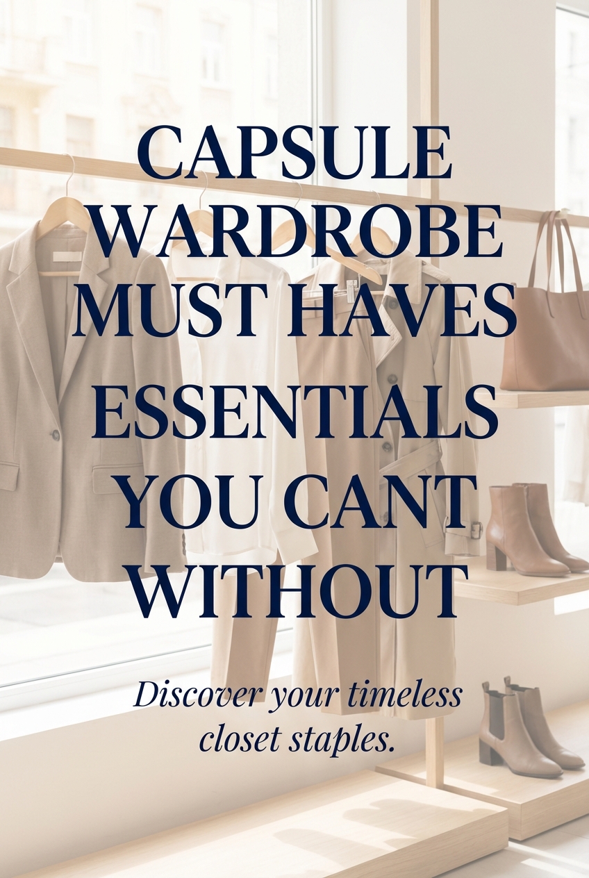Capsule Wardrobe Must Haves Essentials You Cant Live Without - photo 2