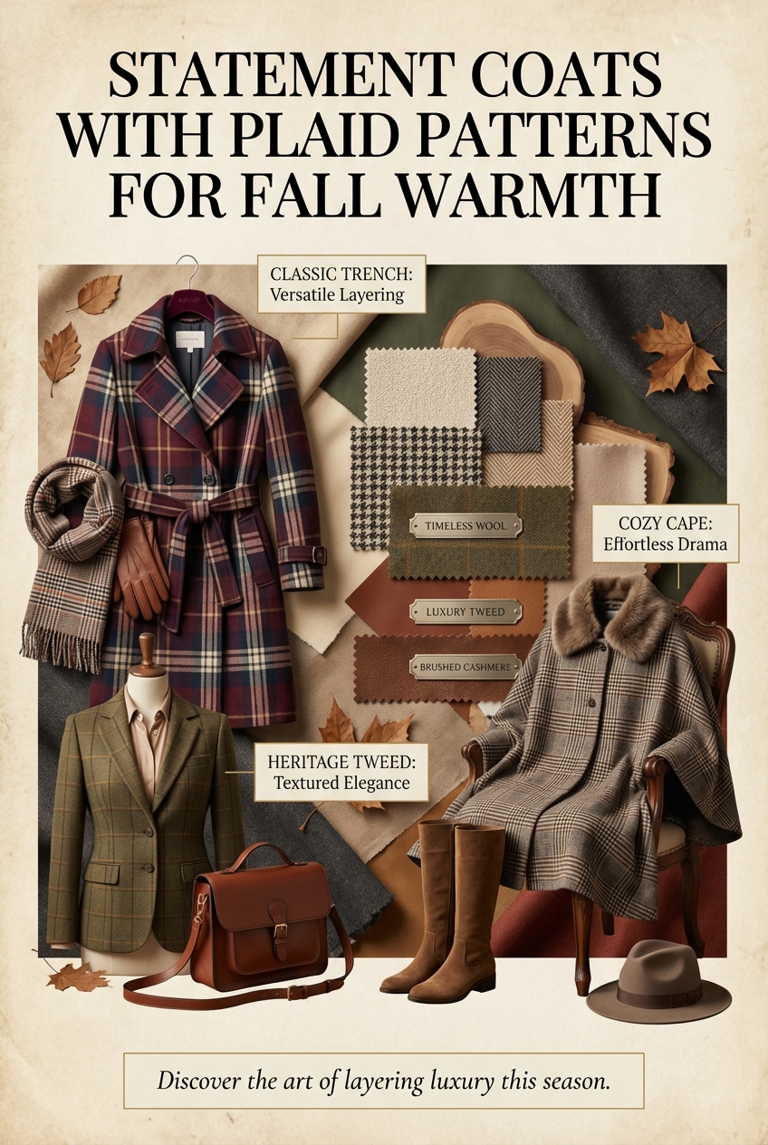 Statement Coats With Plaid Patterns For Fall Warmth - photo 4