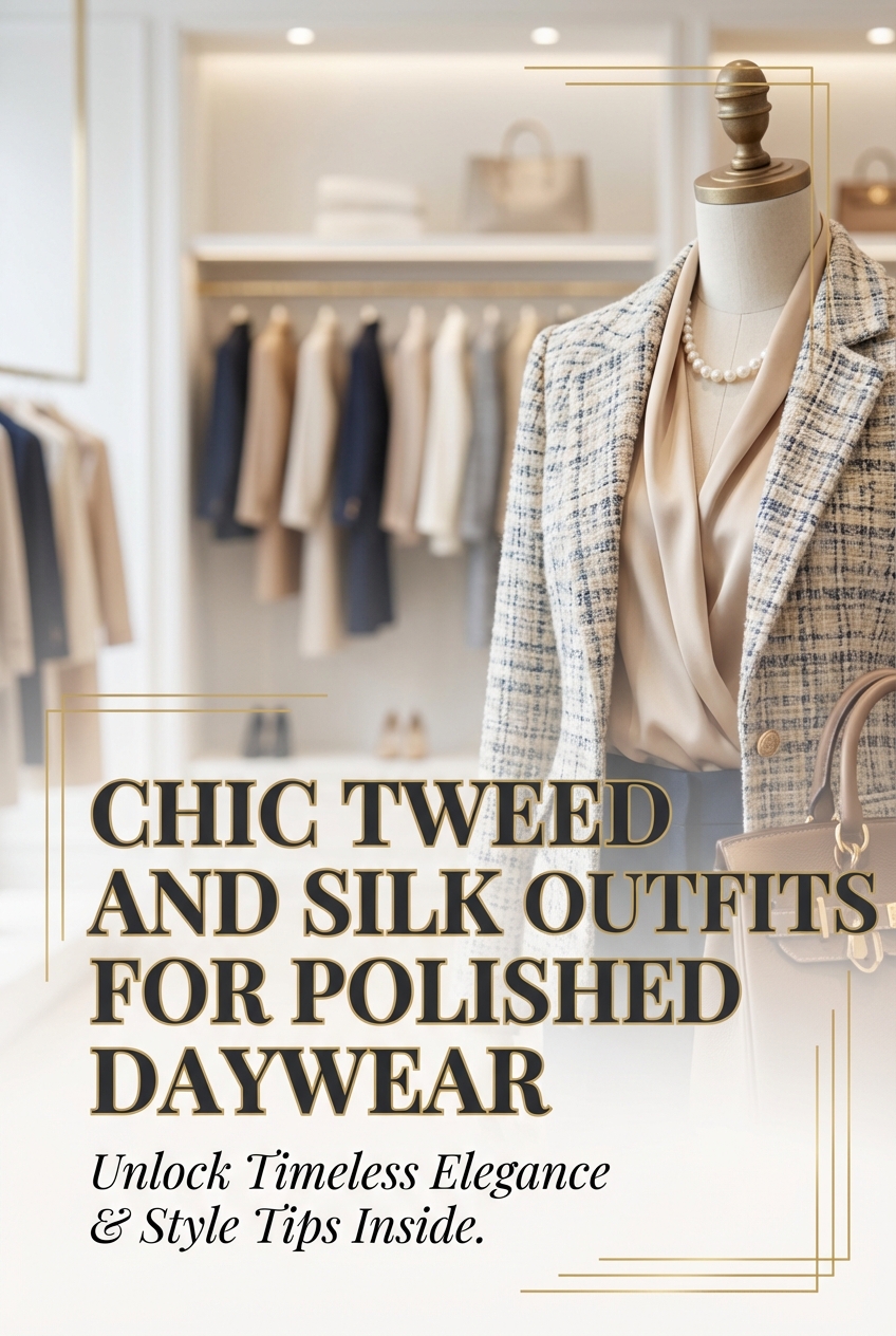 Chic Tweed And Silk Outfits For Polished Daywear - photo 2