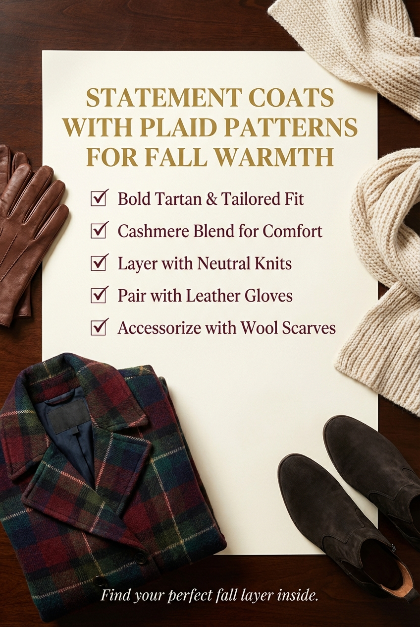 Statement Coats With Plaid Patterns For Fall Warmth - photo 5