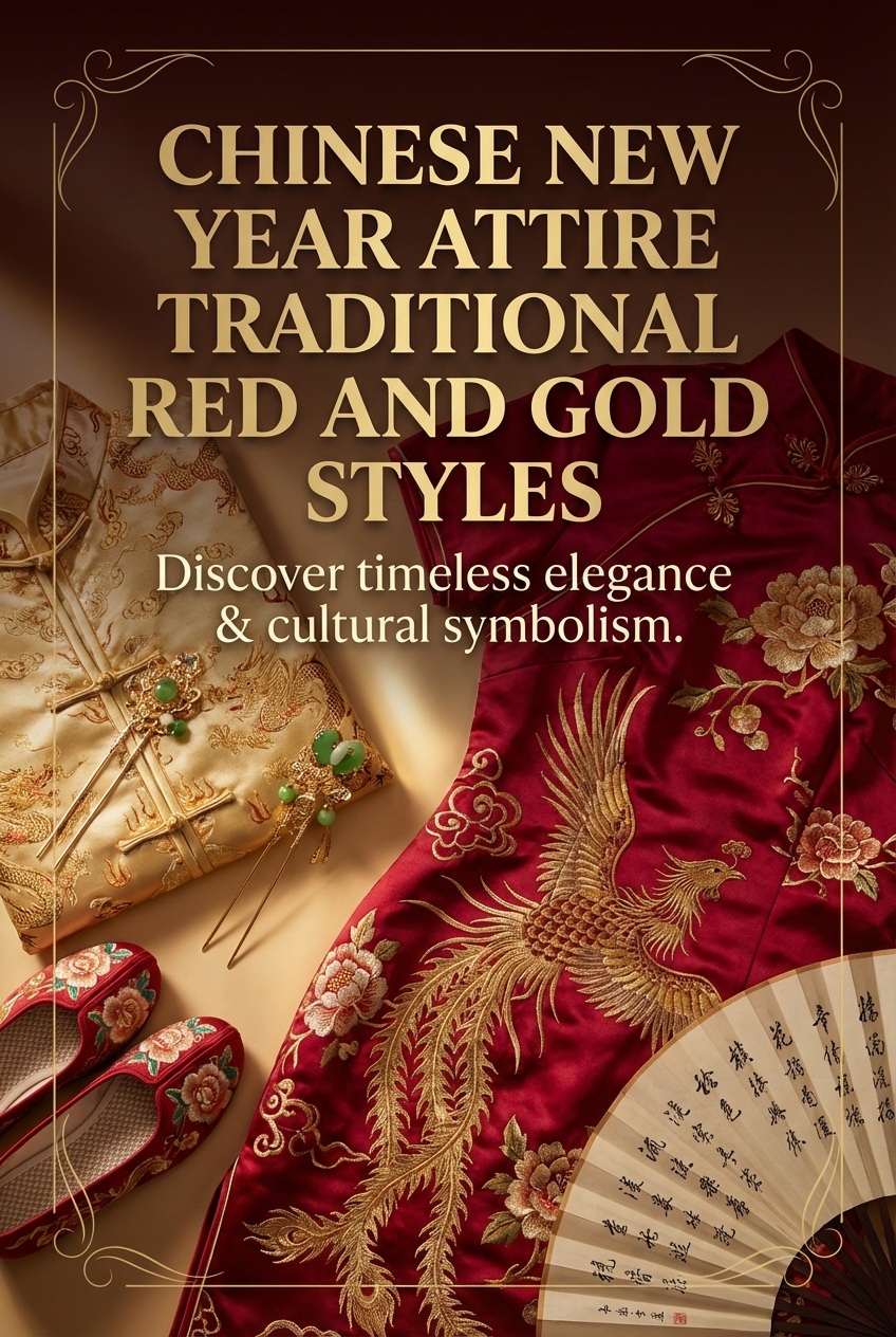 Chinese New Year Attire Traditional Red And Gold Styles - photo 2