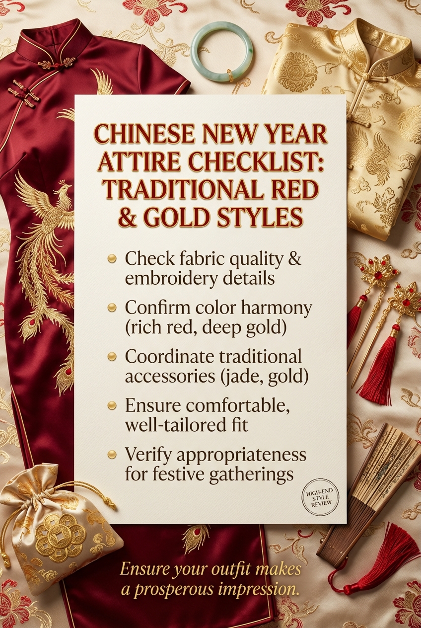 Chinese New Year Attire Traditional Red And Gold Styles - photo 5