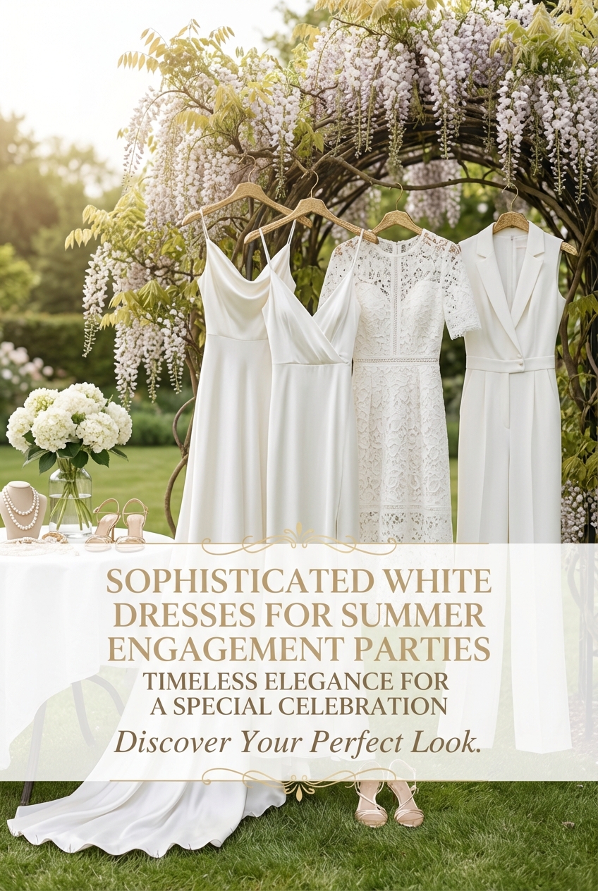 Sophisticated White Dresses For Summer Engagement Parties Timeless Elegance For A Special Celebration - photo 2
