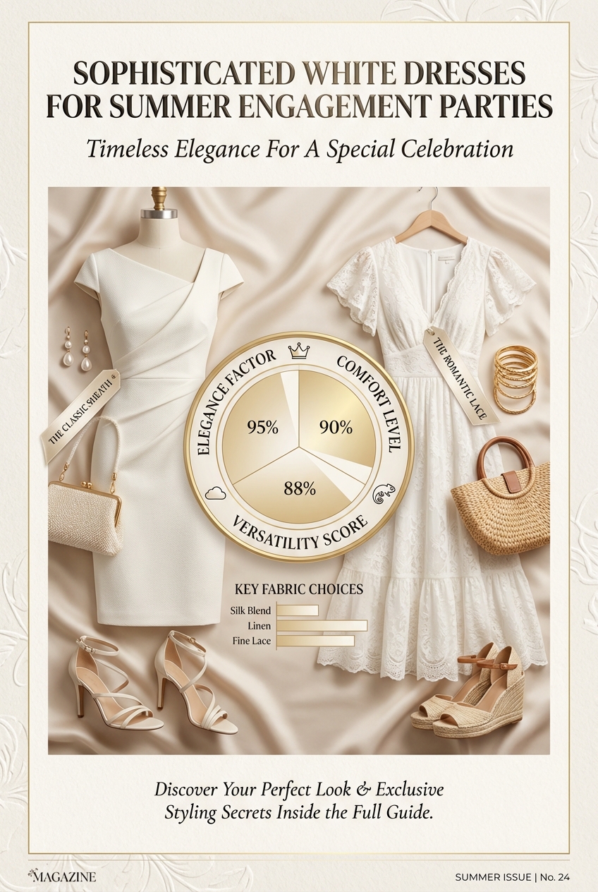 Sophisticated White Dresses For Summer Engagement Parties Timeless Elegance For A Special Celebration - photo 3