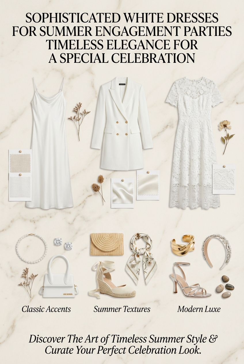 Sophisticated White Dresses For Summer Engagement Parties Timeless Elegance For A Special Celebration - photo 4