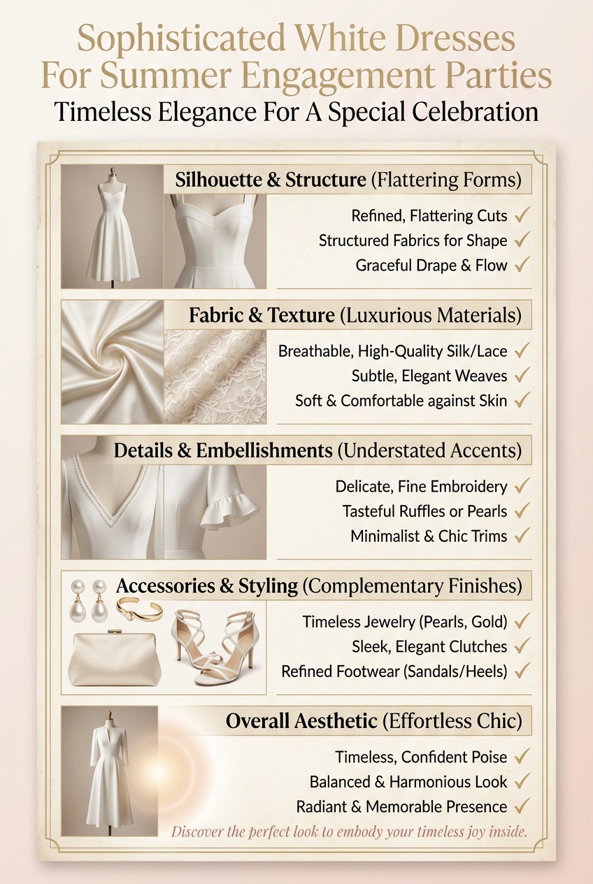 Sophisticated White Dresses For Summer Engagement Parties Timeless Elegance For A Special Celebration - photo 5