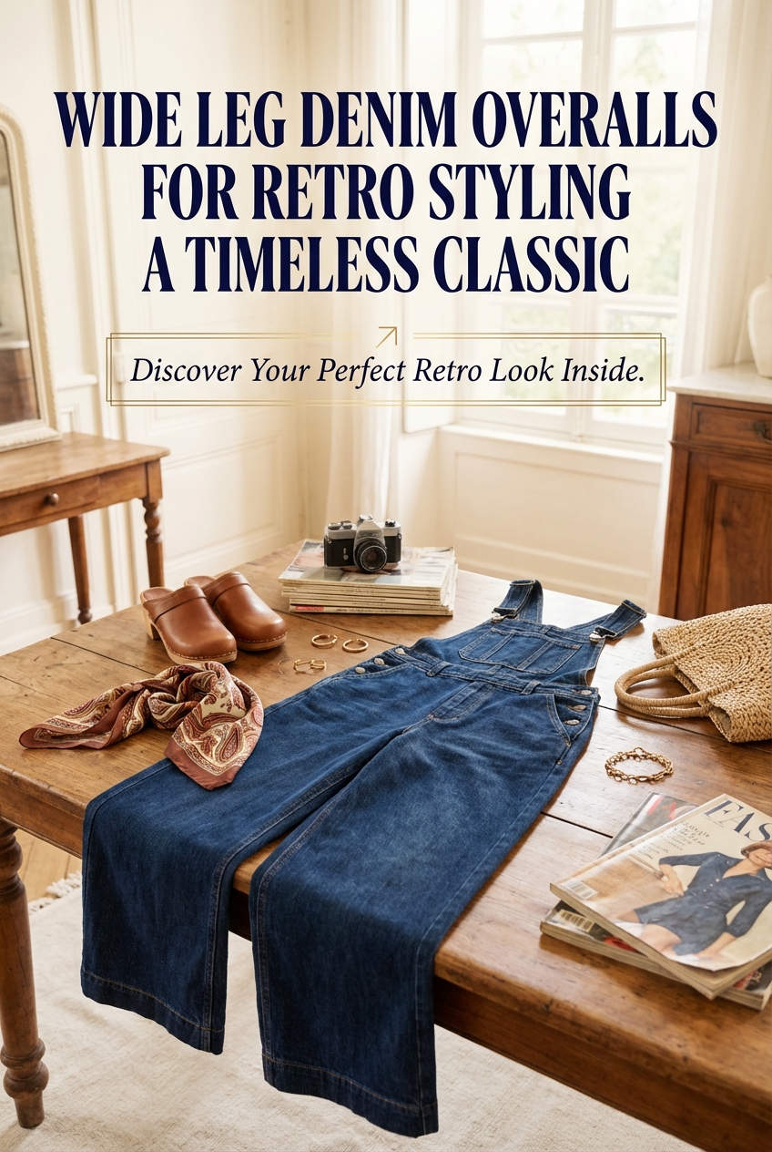 Wide Leg Denim Overalls For Retro Styling A Timeless Classic - photo 2