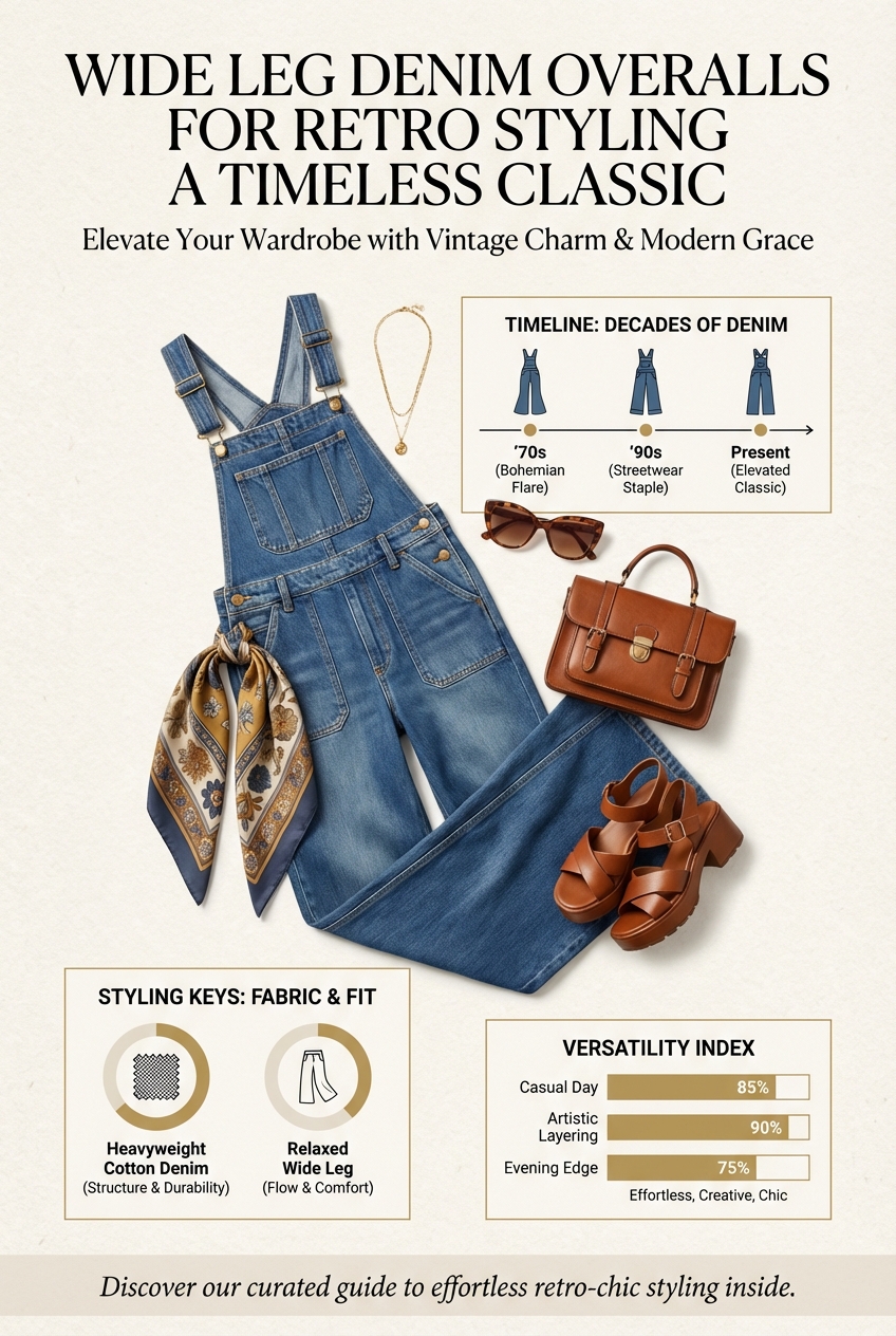 Wide Leg Denim Overalls For Retro Styling A Timeless Classic - photo 3