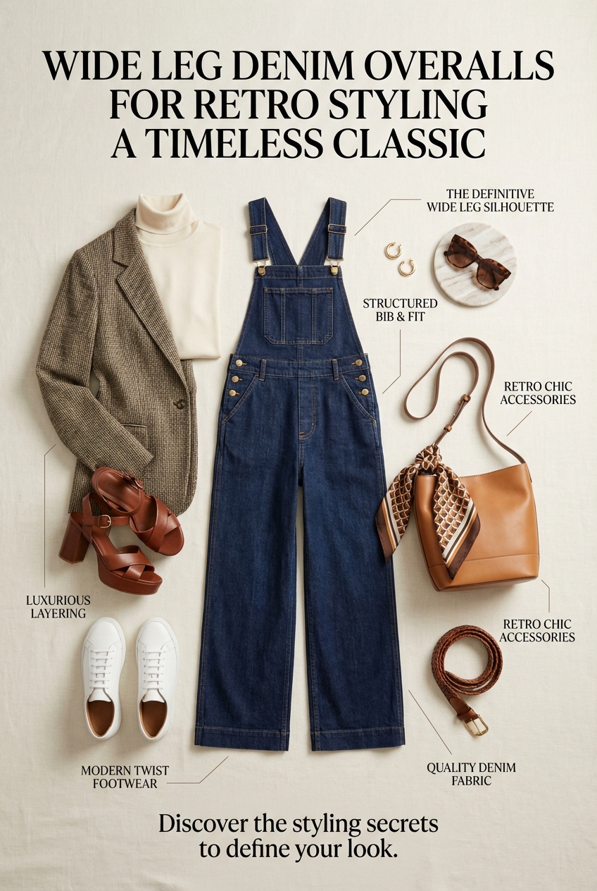 Wide Leg Denim Overalls For Retro Styling A Timeless Classic - photo 4