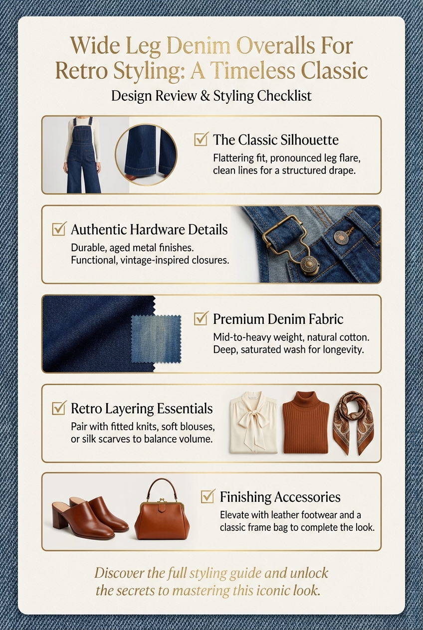 Wide Leg Denim Overalls For Retro Styling A Timeless Classic - photo 5