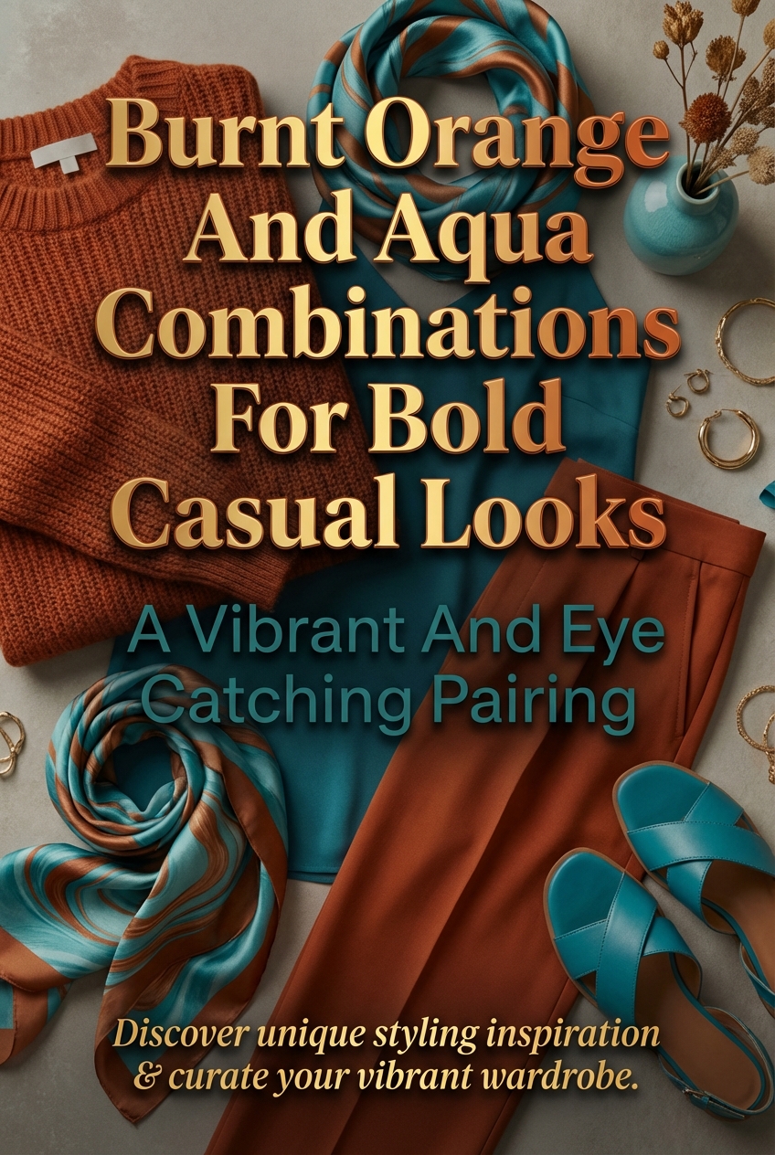 Burnt Orange And Aqua Combinations For Bold Casual Looks A Vibrant And Eye Catching Pairing - photo 2
