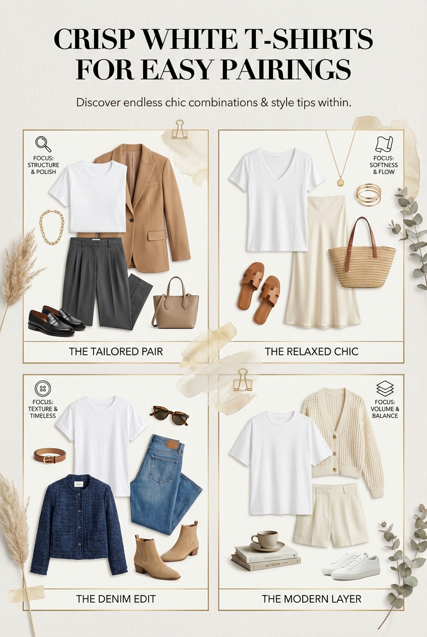 Crisp White T Shirts For Easy Pairings - photo 4