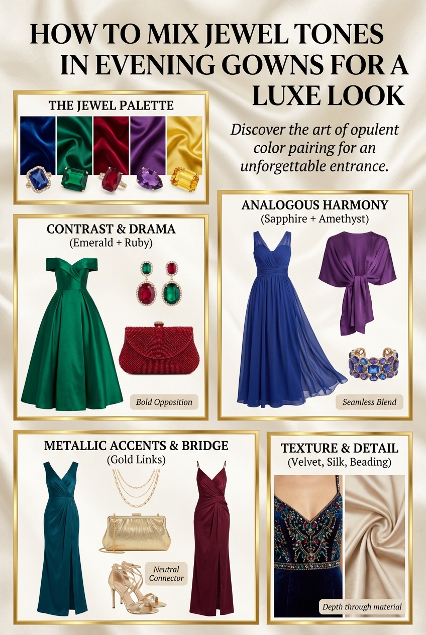 How To Mix Jewel Tones In Evening Gowns For A Luxe Look - photo 4