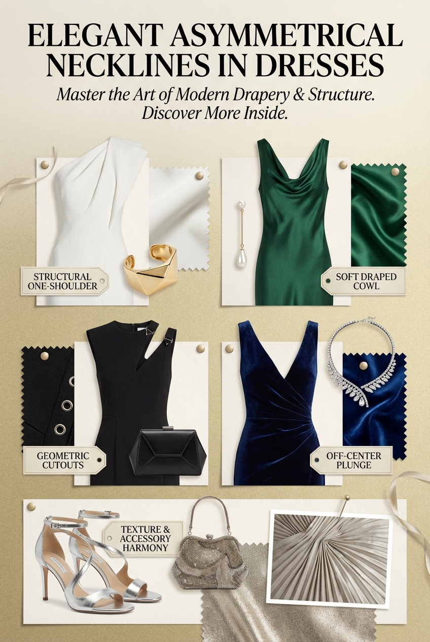 Elegant Asymmetrical Necklines In Dresses - photo 4