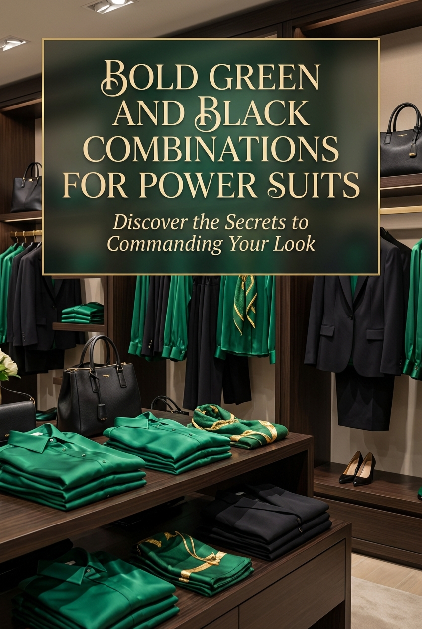 Bold Green And Black Combinations For Power Suits - photo 2